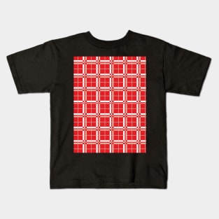 Checkered Pattern Kids T-Shirt